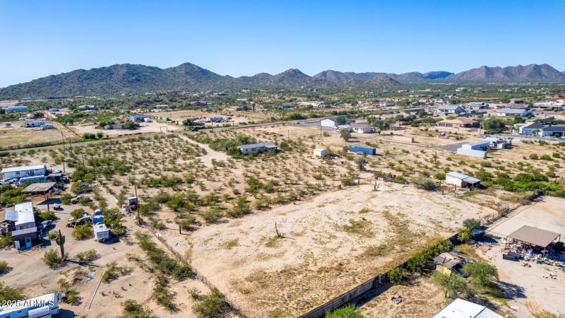 Desert Land with Mountain Backdrop