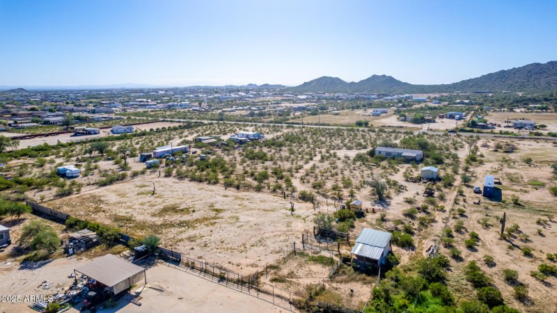 Desert Land with Mountain Backdrop