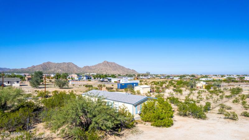Home with Mountain Backdrop