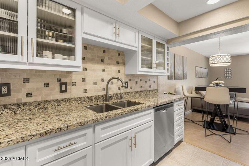 Glass Front Upper Cabinets