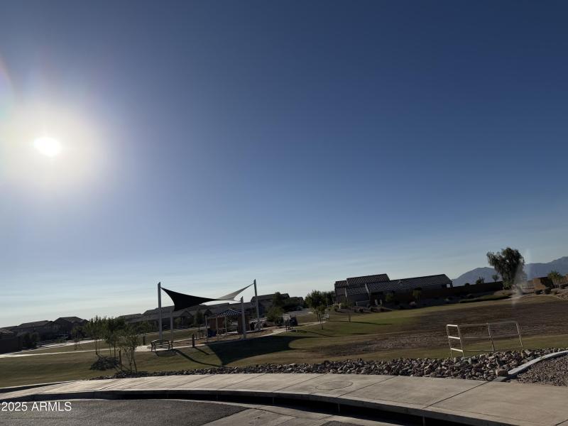 Park on corner of the street