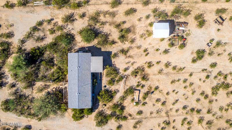 Aerial View of Home and Workshop