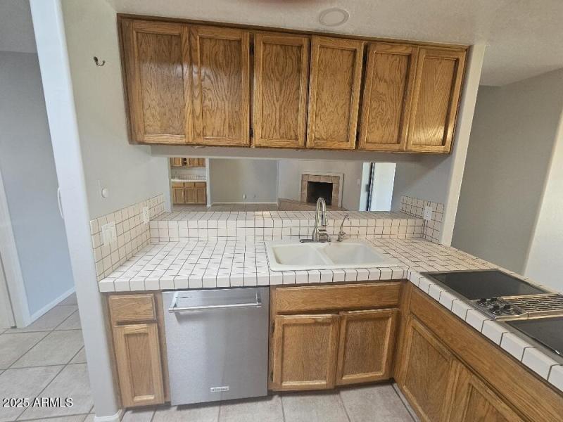 From Kitchen View to Family Room