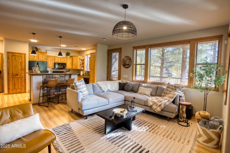 Great room and kitchen