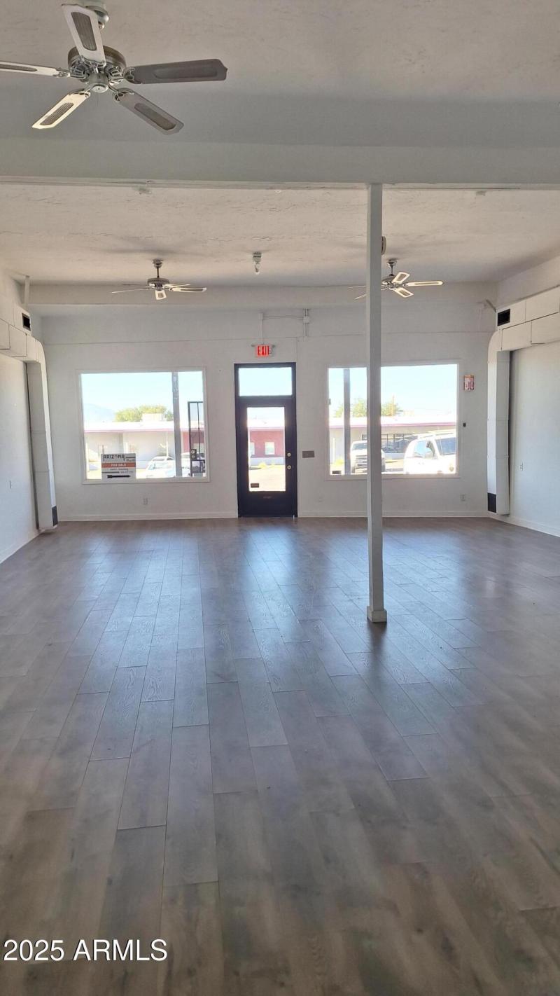 Interior looking towards entrace