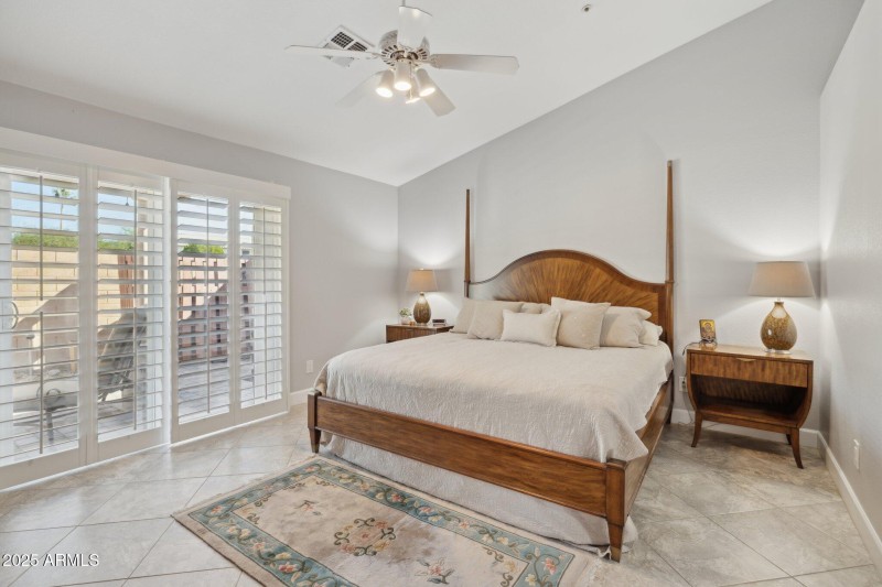 Primary Bedroom with access to Patio