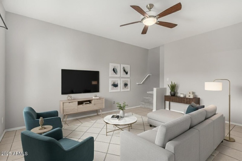 Hartford Staged Family Room