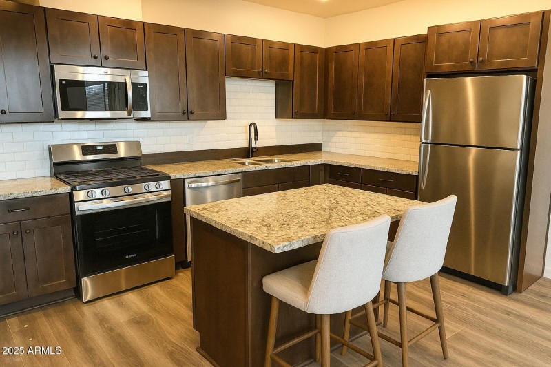 Modern Kitchen with Island Seating