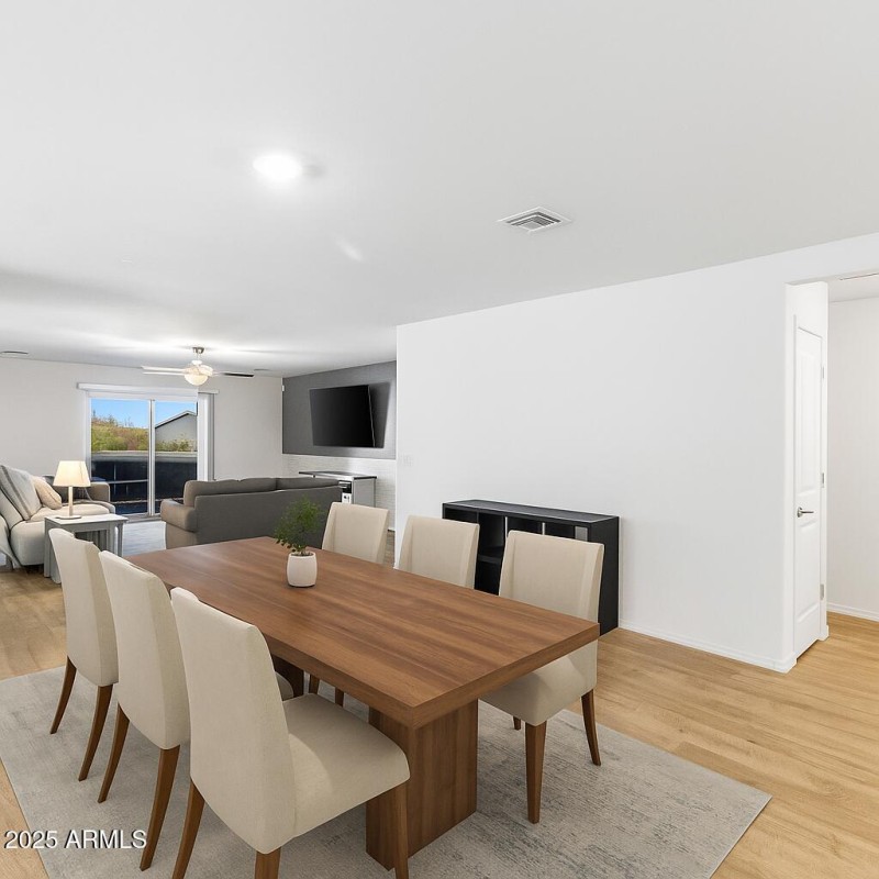 Virtually Staged Dining Area