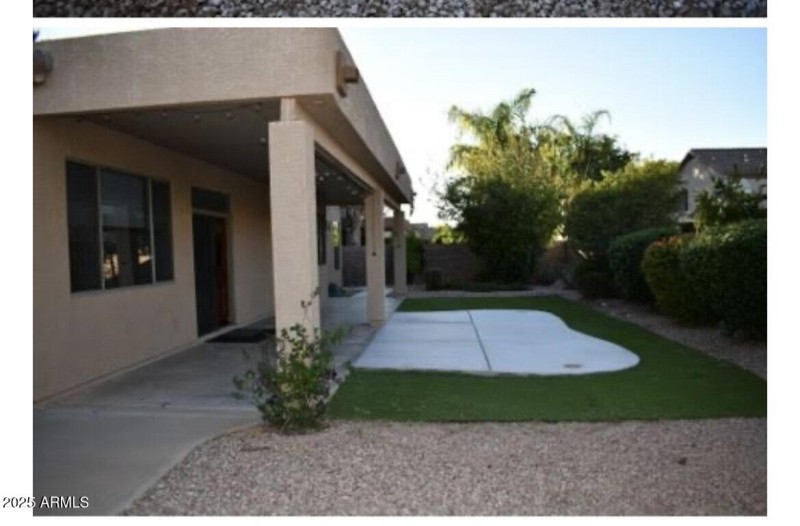 rear patio access with patio door