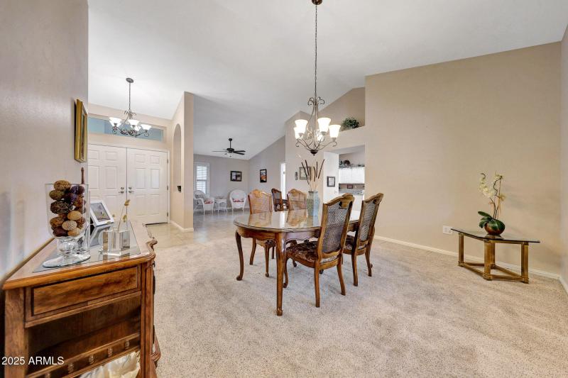 Living Room W/ Vauled Ceilings