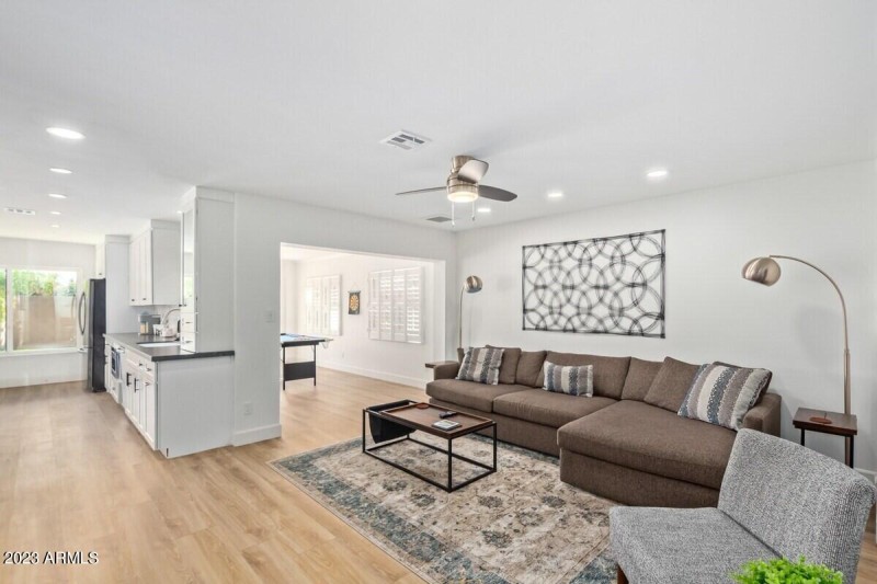 Living Room with Large Sectional