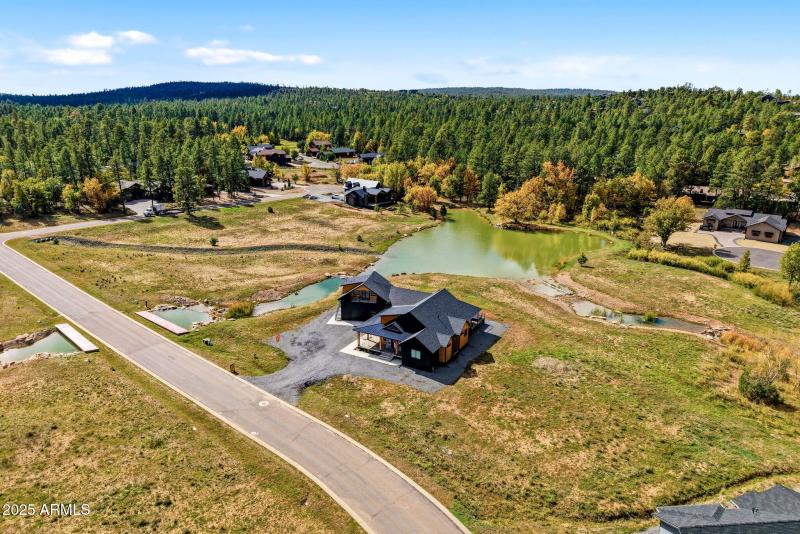 Front Aerial With Lake