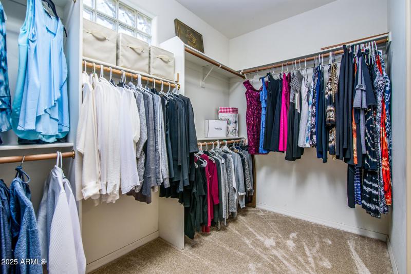 Spacious Primary Closet