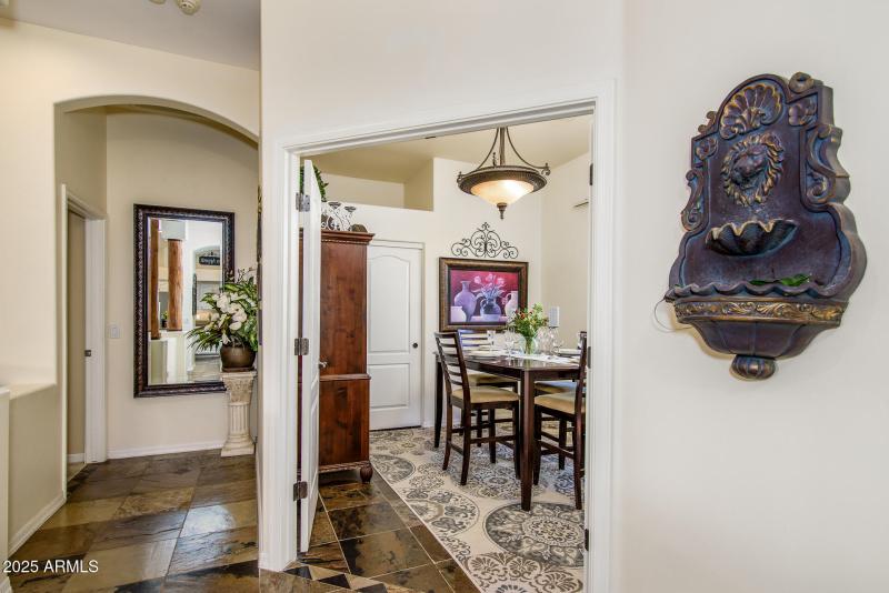 Peek down the hall to your