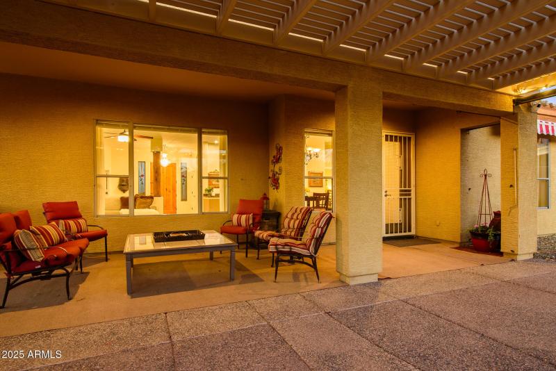 Relax under Cozy Covered Patio..