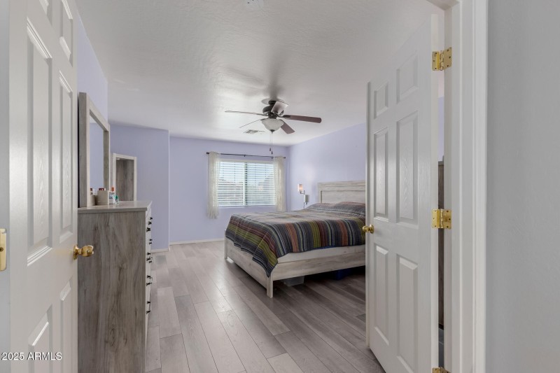 Double doors to Primary bedroom