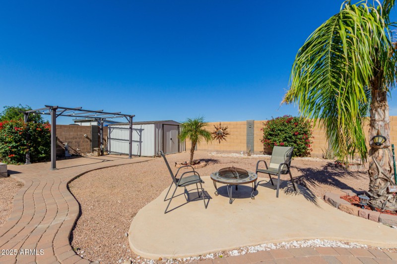 paver walk to gazebo