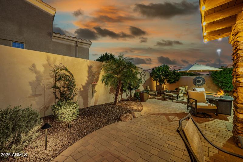 Paved extended patio