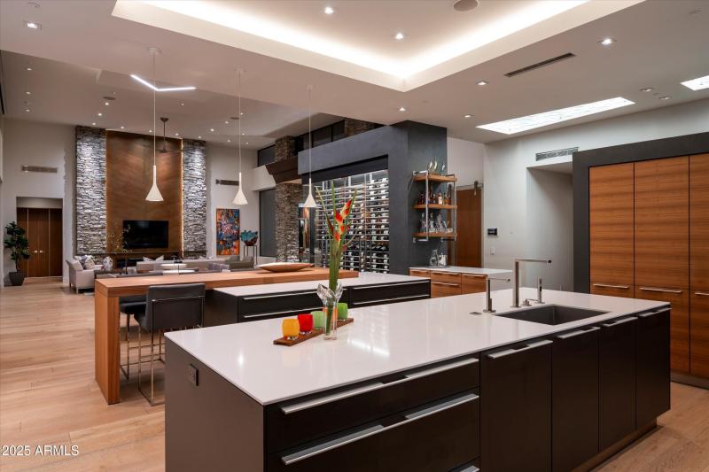 Kitchen open to the great room