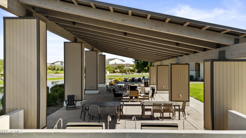 Covered Pavilion with Ample Seating