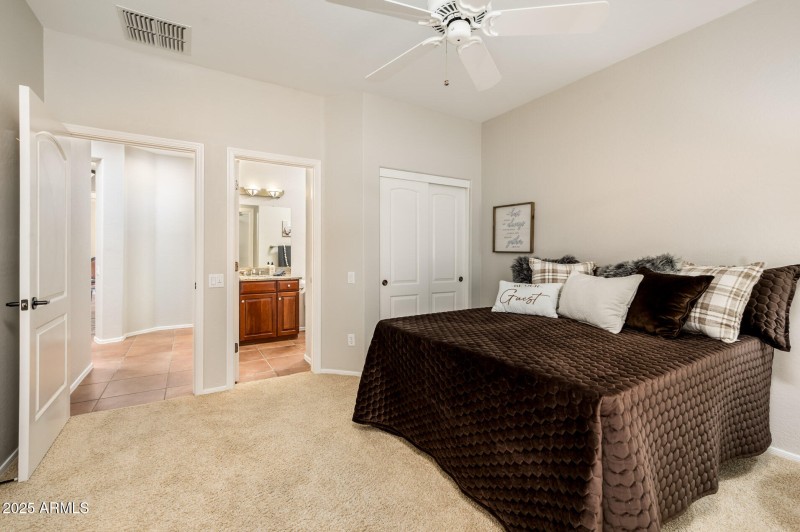 Guest Room Open to Guest Bath