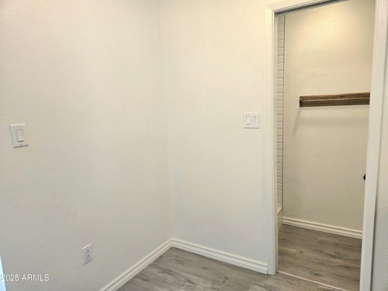 From Door into Bathroom Area