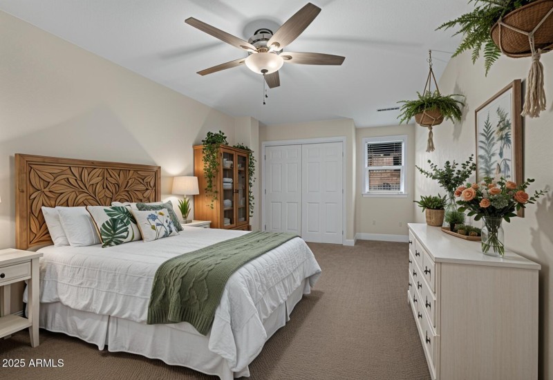 virtually staged bedroom 2