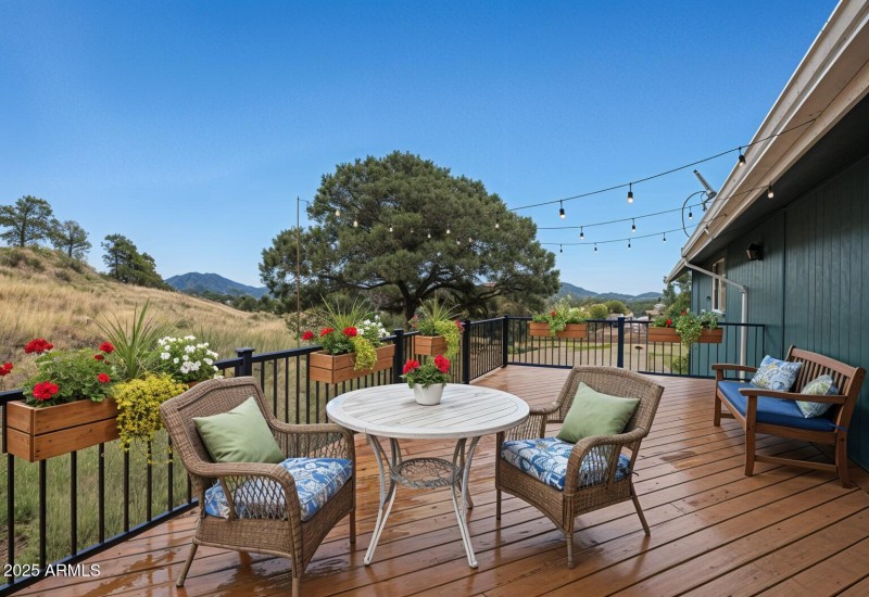 virtually staged deck