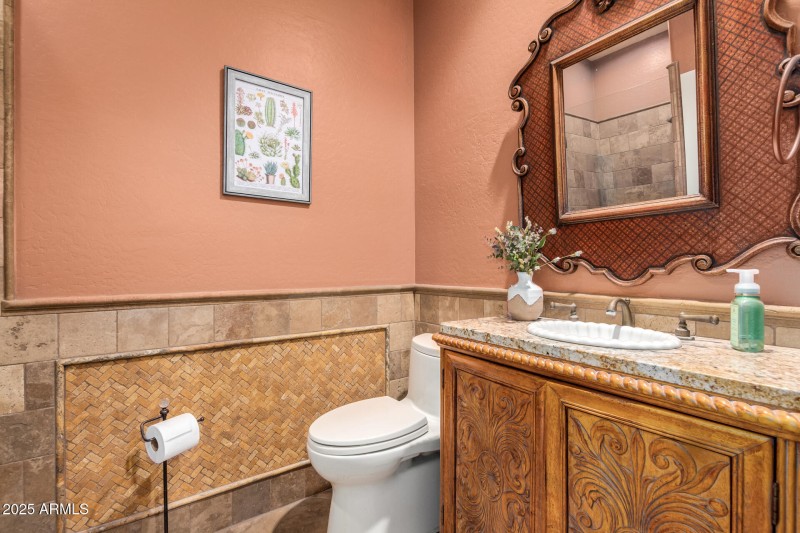 CUSTOM TILED FULL BATH DOWN