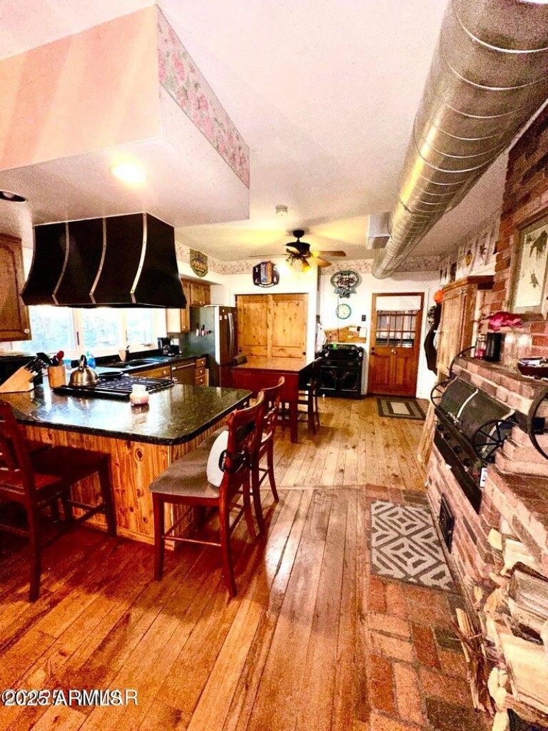 Door leads to the large attached garage