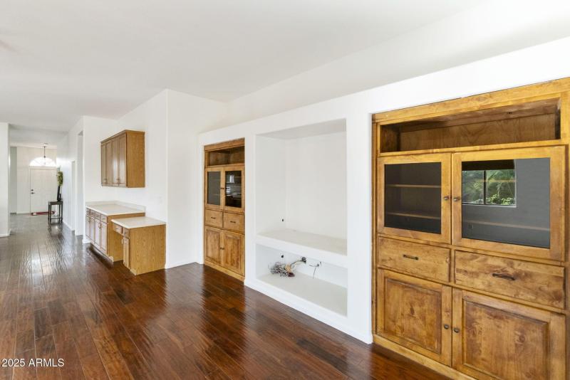 built in custom wall units