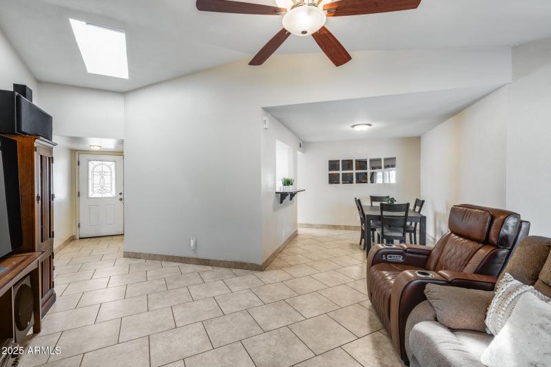 Great room to dining area
