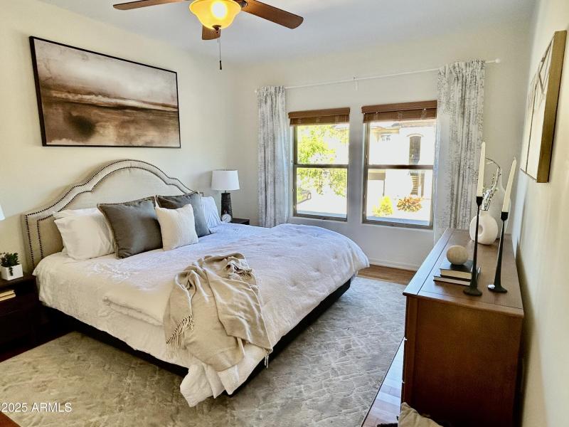 Spacious primary bedroom