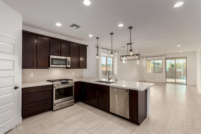 KITCHEN W/ LIVING-DINING