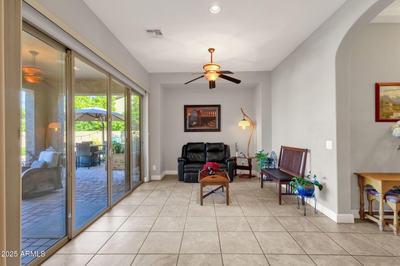 Family Room w/Slider to backyard