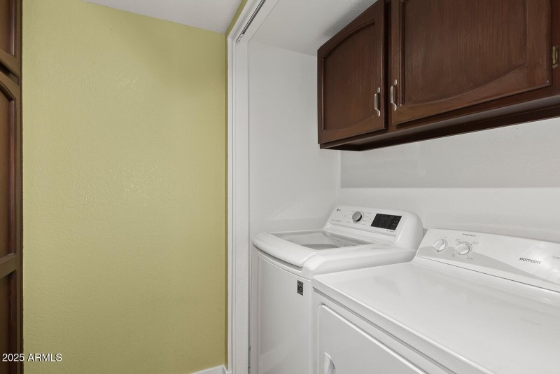 Laundry inside your home!