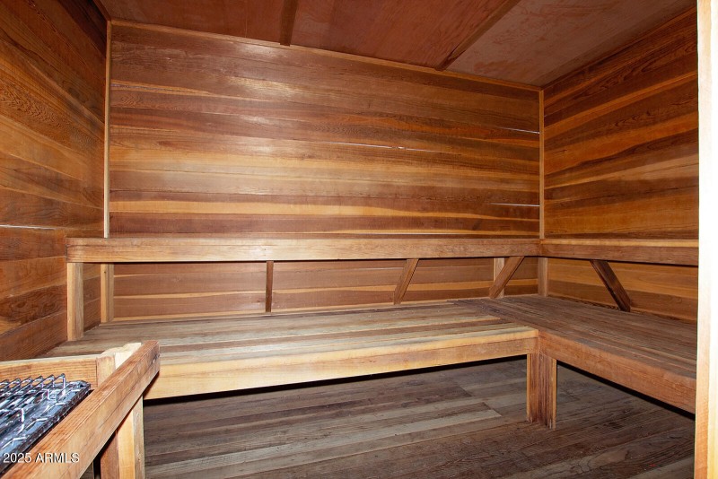 Sauna in locker rooms