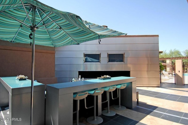 Outdoor TV's & Sitting Area