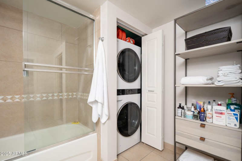 In unit stacked washer dryer NEWER