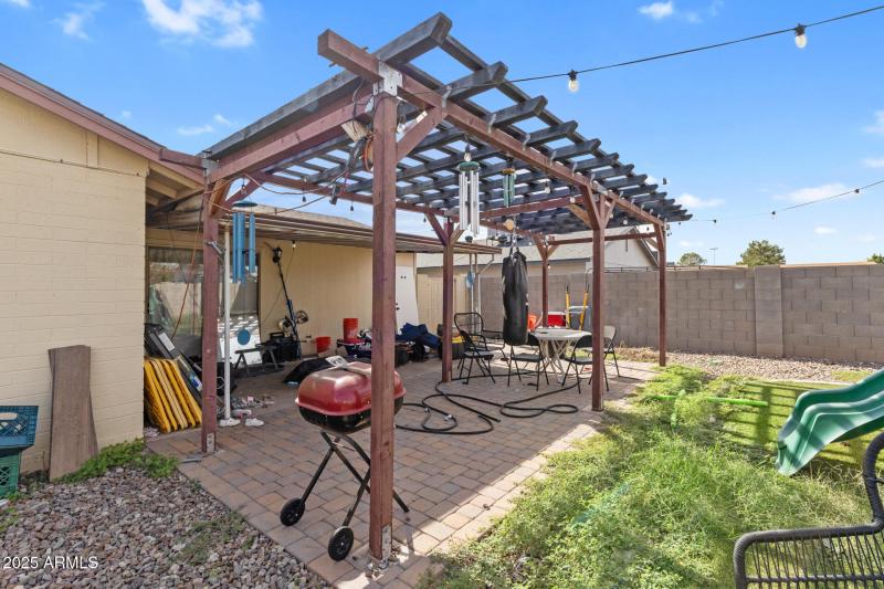 Pergola and extended stone patio - Copy