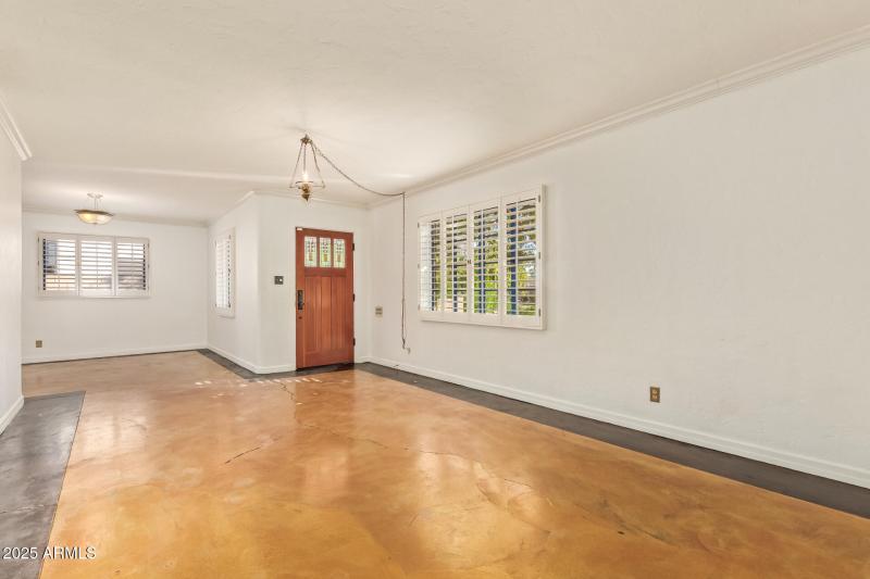 Living room & dining room