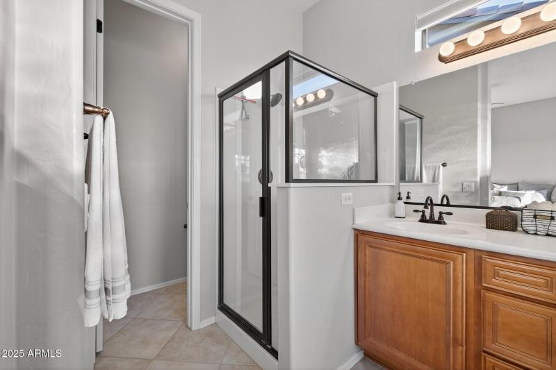 Glass Enclosed Shower