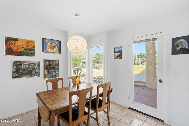 Dining area off the kitchen.