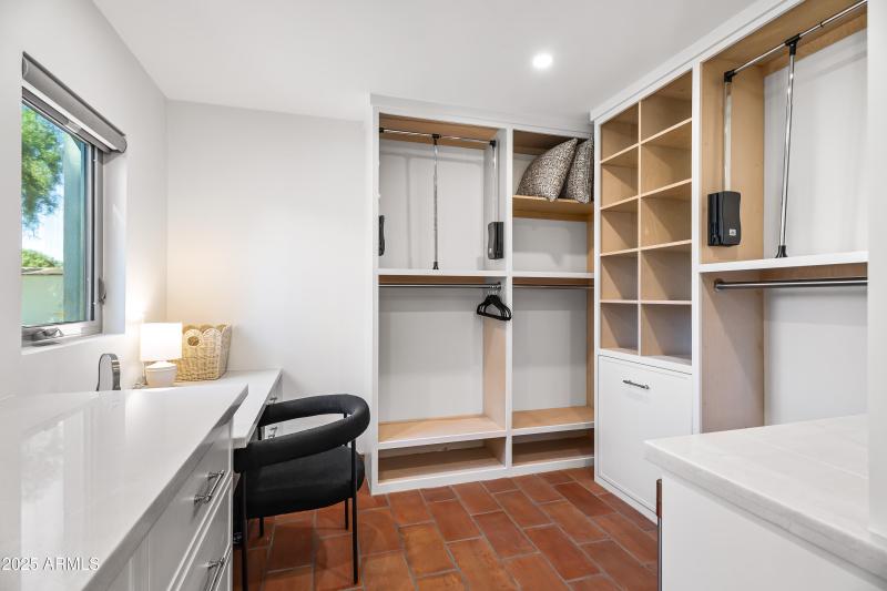 Primary Custom Closet + Beverage Station