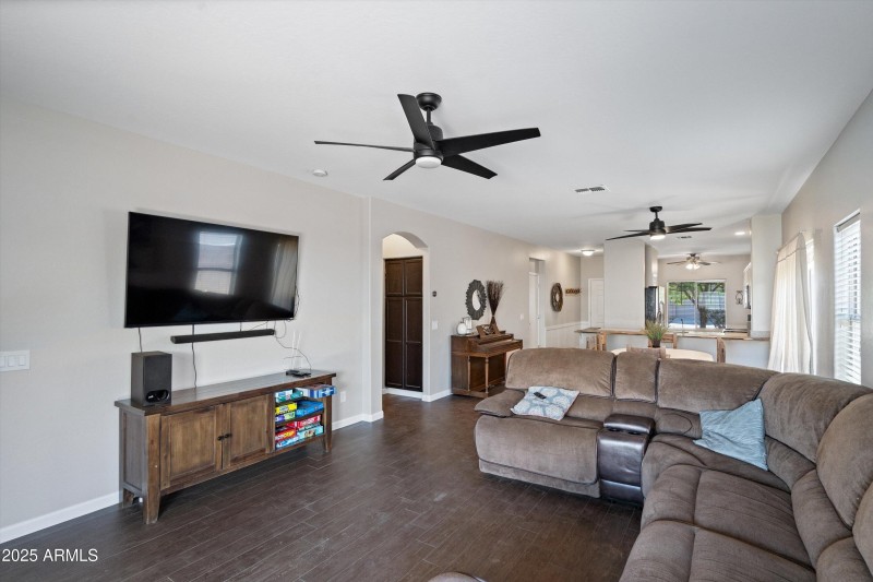 18-Family Room to Dining and Kitchen