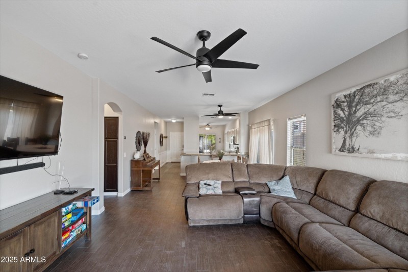 19-Family Room to Dining and Kitchen