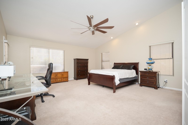 Primary suite - vaulted ceilings