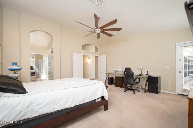 Primary suite double door entry