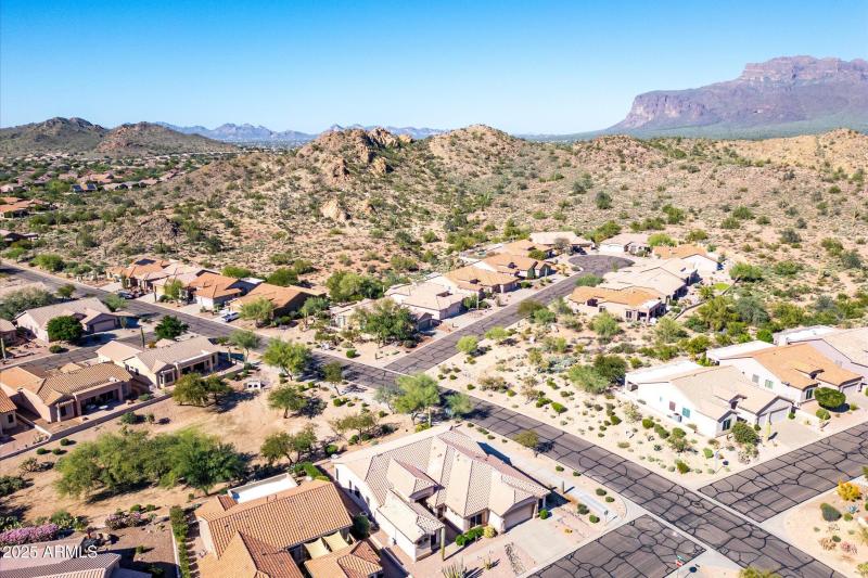 Foothills behind home